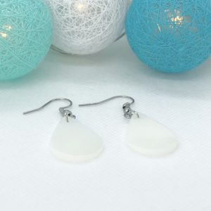 Muttermilchschmuck, Ohrhänger aus Muttermilch in Tropfenform, Mom-Moments Schmuck aus Muttermilch