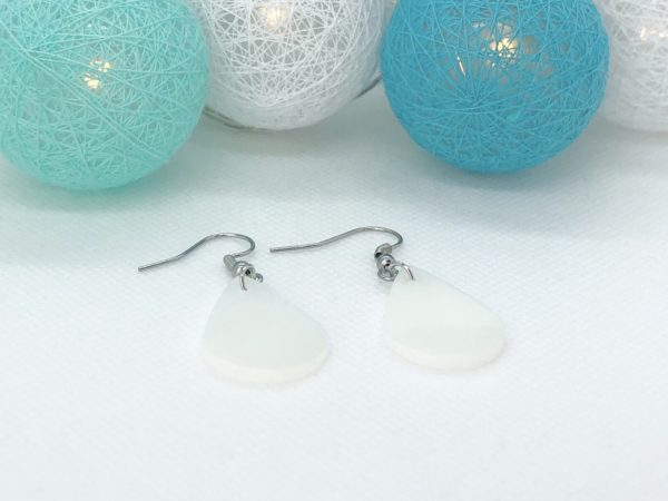 Muttermilchschmuck, Ohrhänger aus Muttermilch in Tropfenform, Mom-Moments Schmuck aus Muttermilch