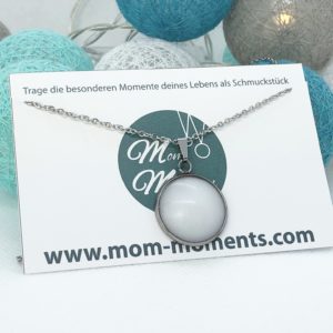 Muttermilchschmuck von Mom-Moments, Muttermilchkette Halsschmuck aus Muttermilch